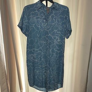 Chico's Casual Blue Floral Dress